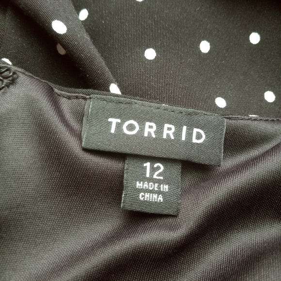 Torrid b&w polkadot sleeveless dress Size 12 - Picture 5 of 5